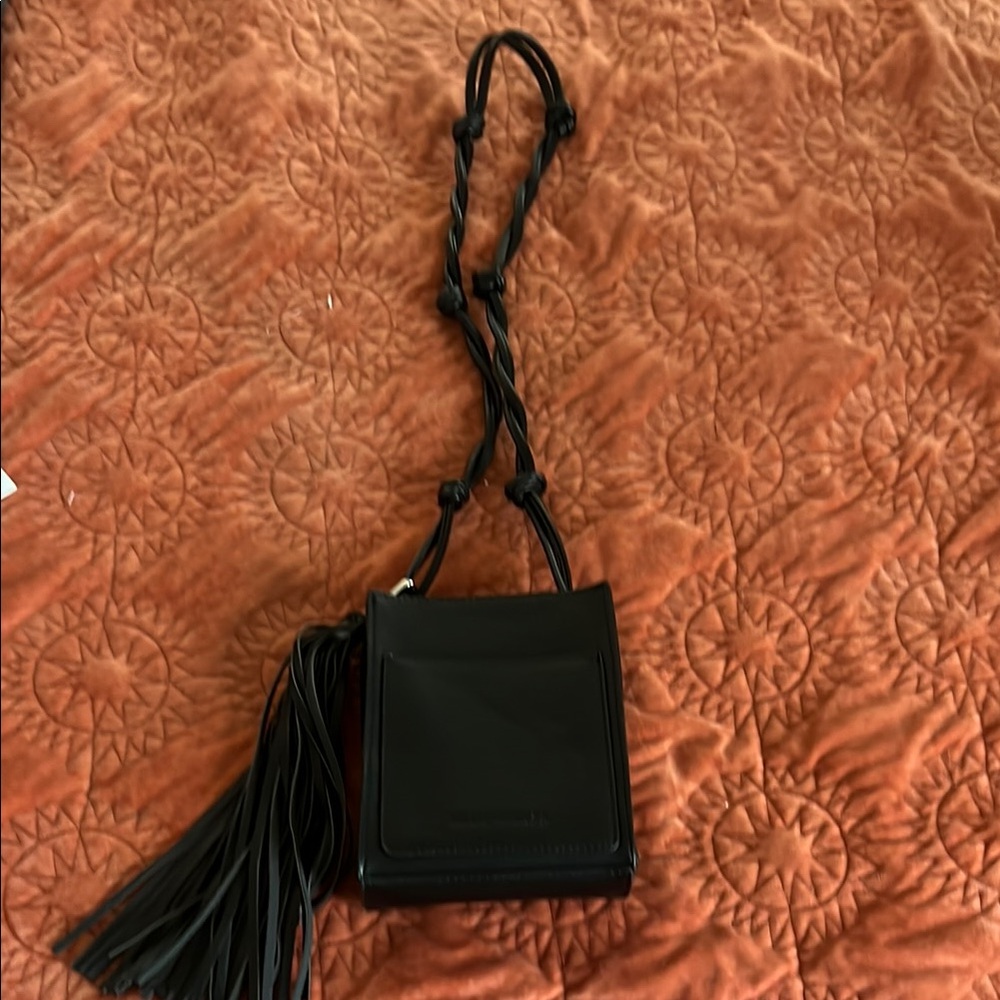 Elegant Melie Bianco Black Women's Bag Vegan Leather